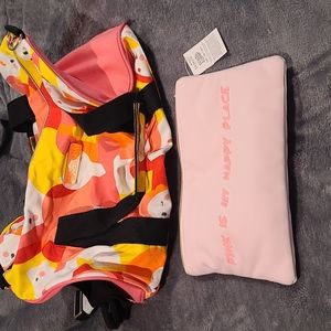 New Benefit cosmetic duffle bag and makeup pouch